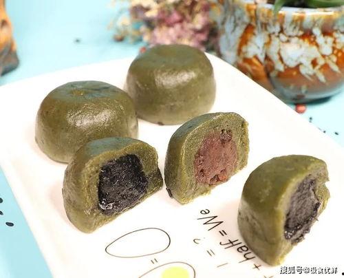 网红芝麻青团图片,传统美食的新潮流演绎